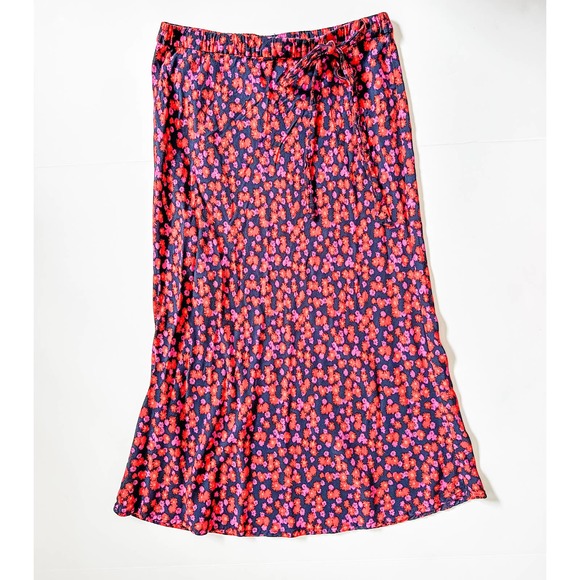 Vintage Gap Pink Floral Midi Skirt‎ - Picture 1 of 4